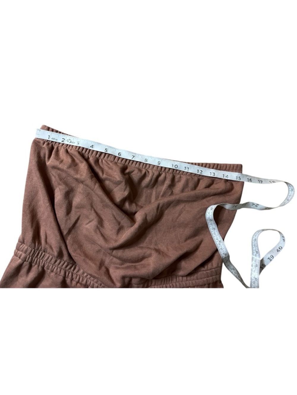 Bozzolo Brown Strapless Tube Top Romper Size Large - Picture 7 of 9